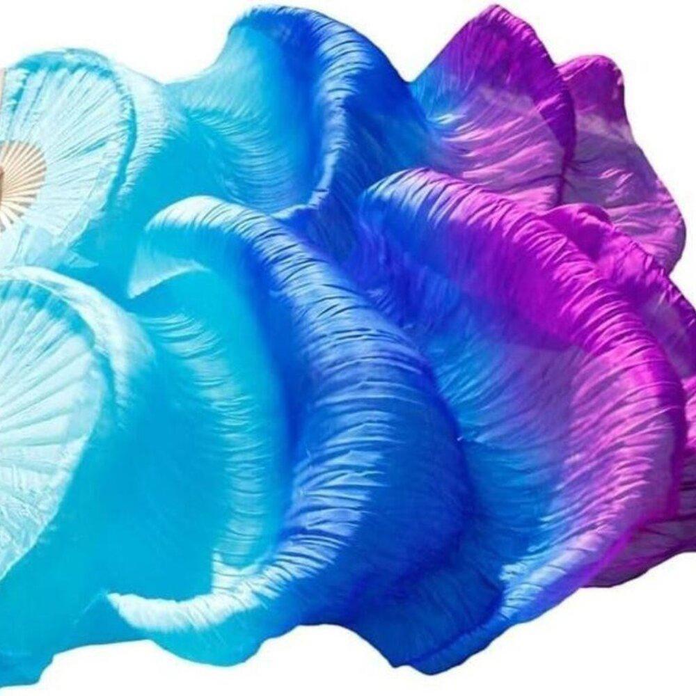 Elegant Blue and Purple Women's Scarf